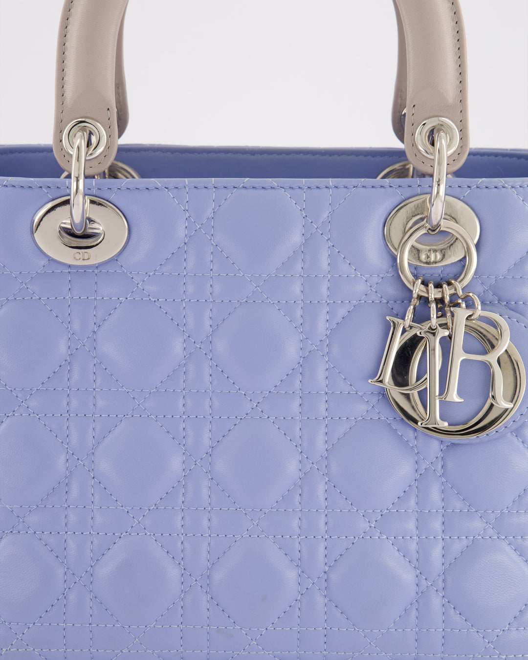 Christian Top quality Dior Celeste & Light Grey Medium Lady Top quality Dior Bag in Cannage Lambskin with Silver Hardware RRP ¬£5,300