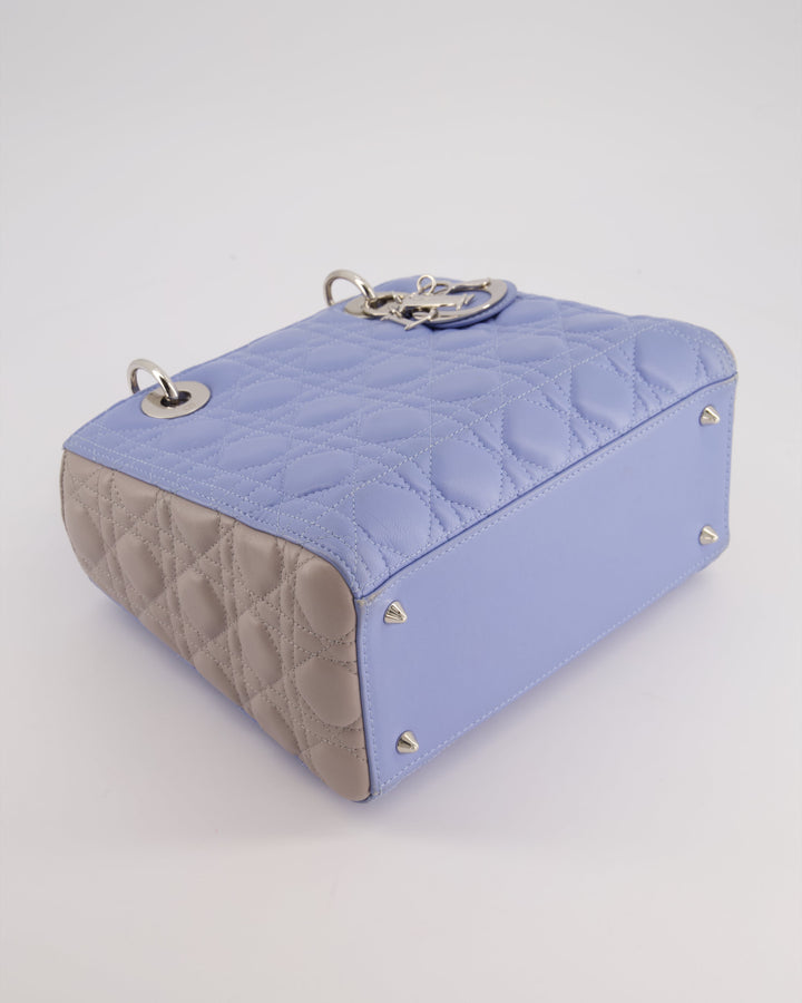 Christian Top quality Dior Celeste & Light Grey Medium Lady Top quality Dior Bag in Cannage Lambskin with Silver Hardware RRP ¬£5,300