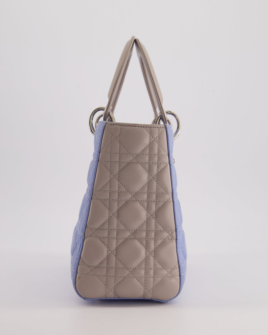 Christian Top quality Dior Celeste & Light Grey Medium Lady Top quality Dior Bag in Cannage Lambskin with Silver Hardware RRP ¬£5,300