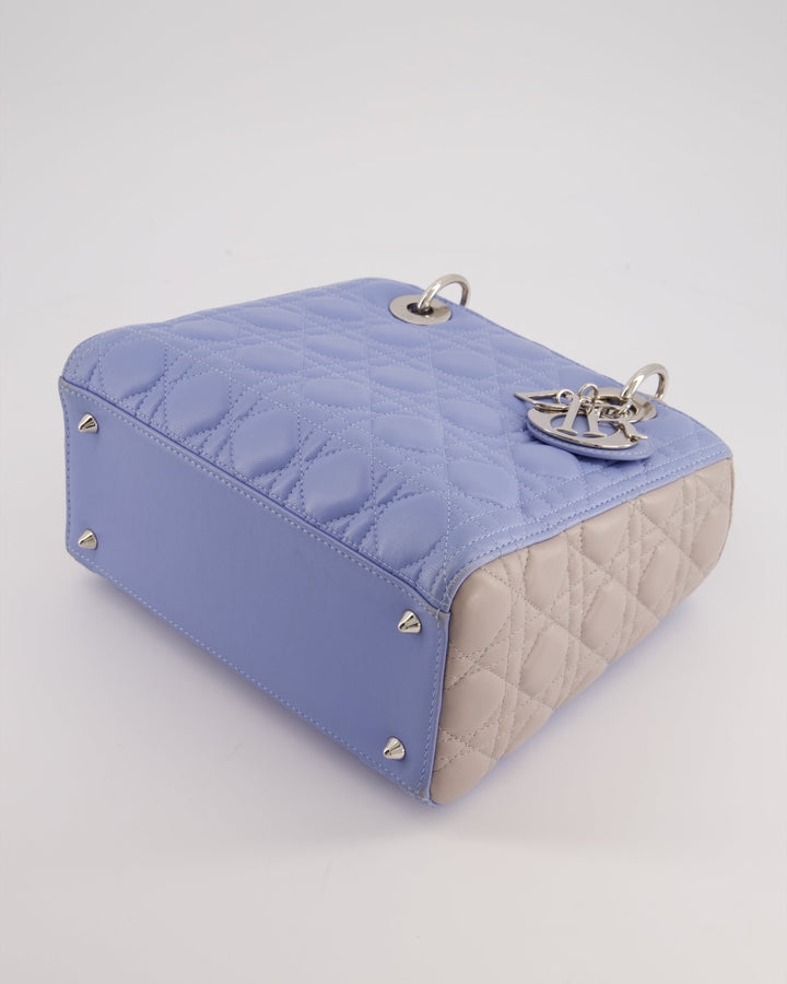 Christian Top quality Dior Celeste & Light Grey Medium Lady Top quality Dior Bag in Cannage Lambskin with Silver Hardware RRP ¬£5,300