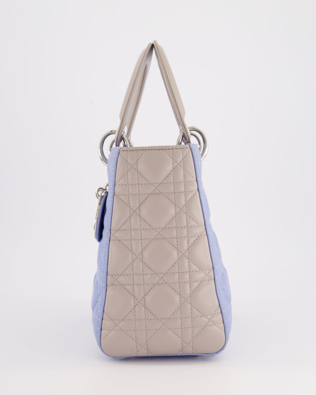 Christian Top quality Dior Celeste & Light Grey Medium Lady Top quality Dior Bag in Cannage Lambskin with Silver Hardware RRP ¬£5,300