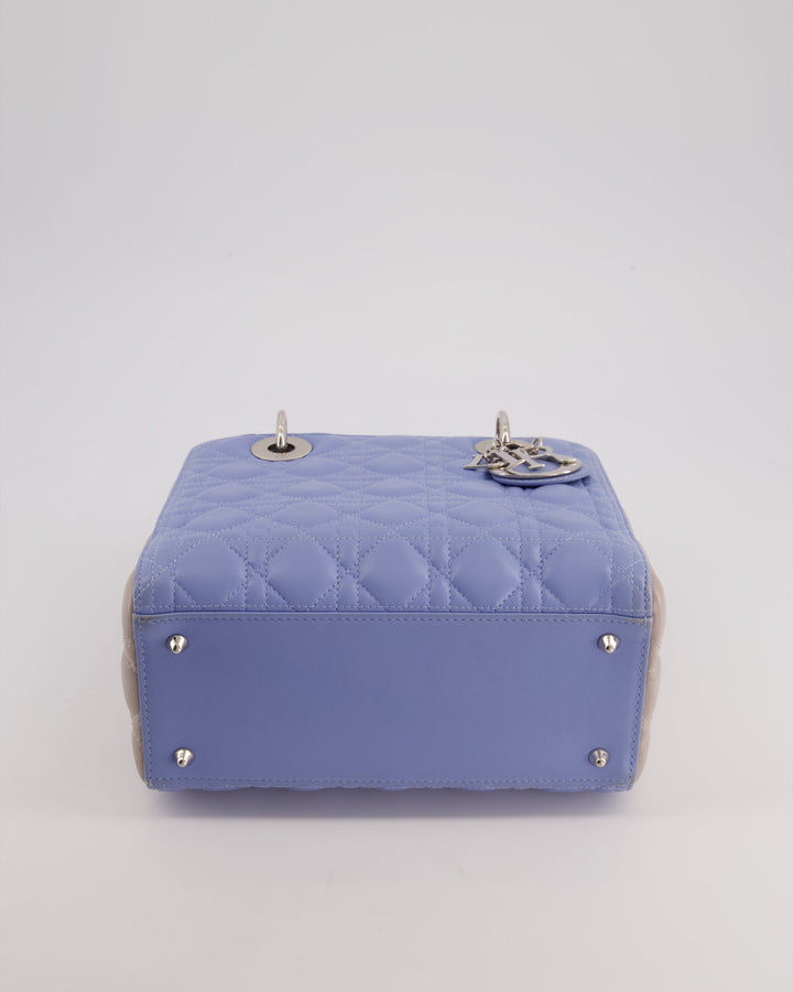 Christian Top quality Dior Celeste & Light Grey Medium Lady Top quality Dior Bag in Cannage Lambskin with Silver Hardware RRP ¬£5,300
