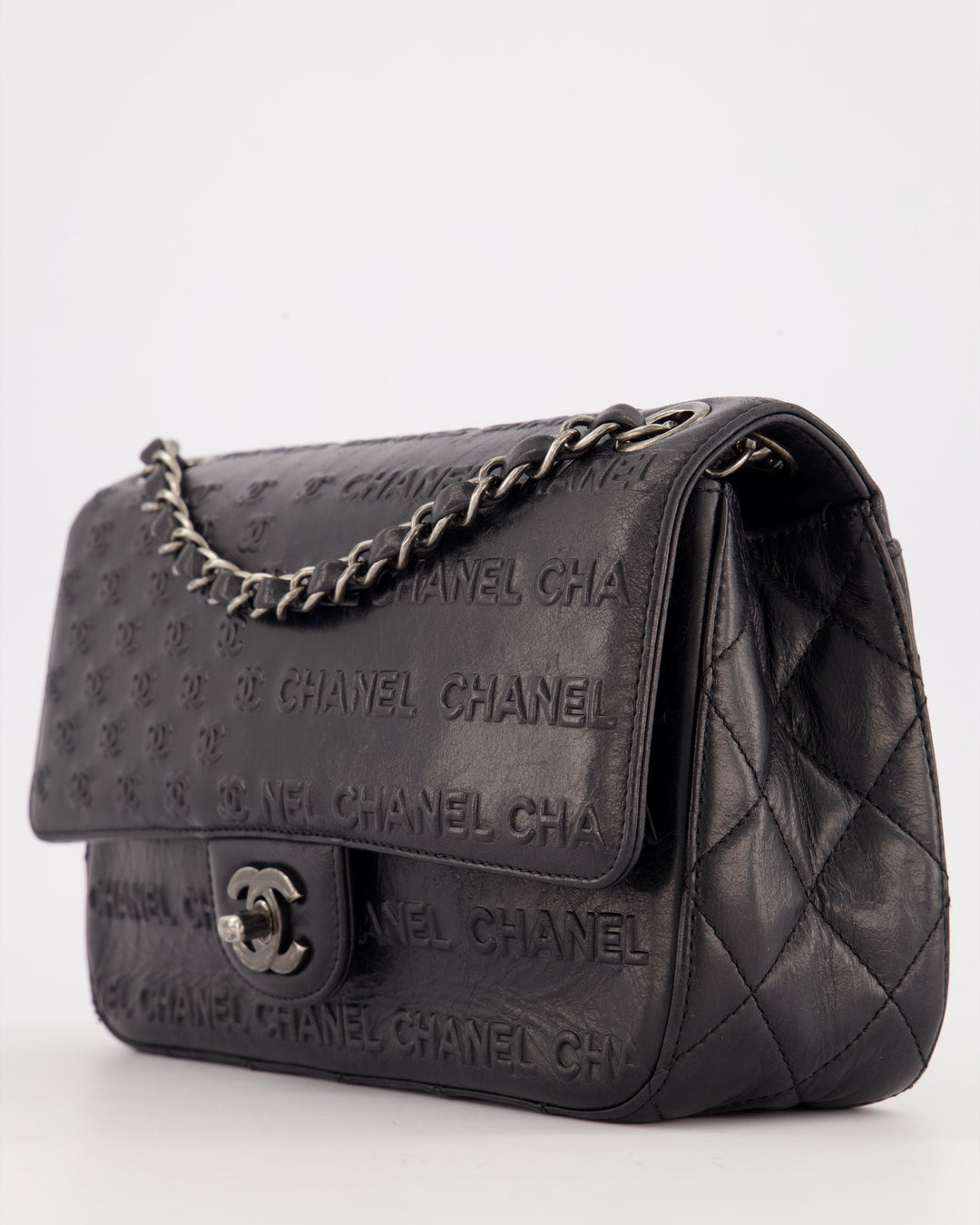 *RARE* Top Quality Chanel 2014 Paris Dallas Single Flap Embossed Quilted CC Bag with Ruthenium Hardware