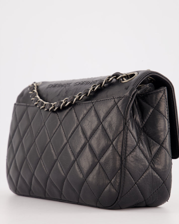 *RARE* Top Quality Chanel 2014 Paris Dallas Single Flap Embossed Quilted CC Bag with Ruthenium Hardware