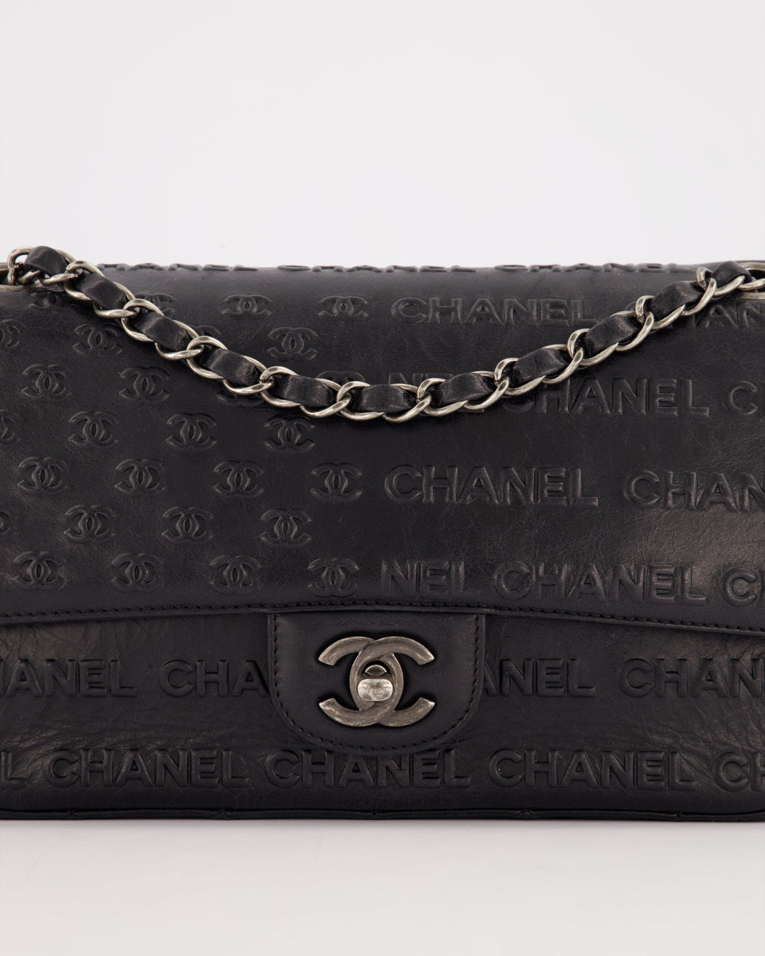 *RARE* Top Quality Chanel 2014 Paris Dallas Single Flap Embossed Quilted CC Bag with Ruthenium Hardware