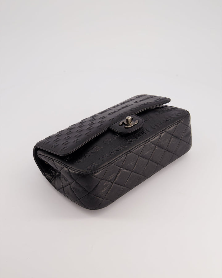 *RARE* Top Quality Chanel 2014 Paris Dallas Single Flap Embossed Quilted CC Bag with Ruthenium Hardware