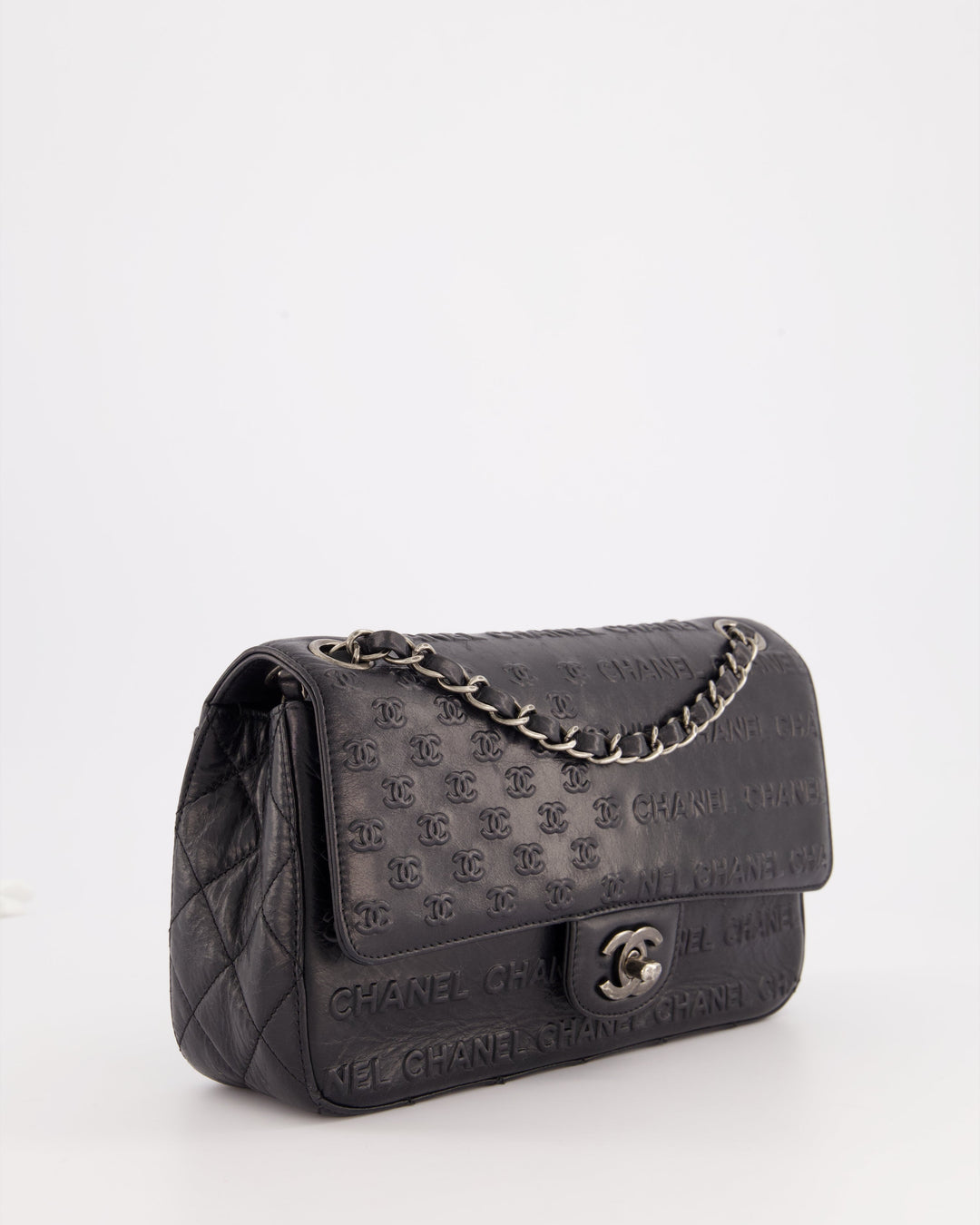 *RARE* Top Quality Chanel 2014 Paris Dallas Single Flap Embossed Quilted CC Bag with Ruthenium Hardware