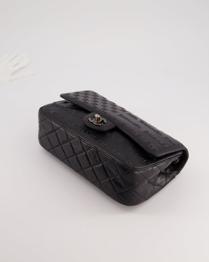 *RARE* Top Quality Chanel 2014 Paris Dallas Single Flap Embossed Quilted CC Bag with Ruthenium Hardware