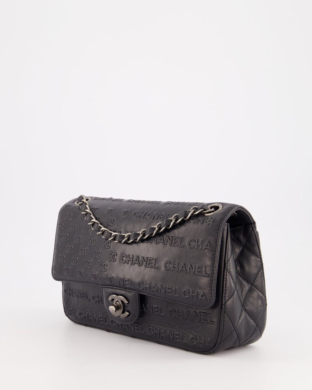*RARE* Top Quality Chanel 2014 Paris Dallas Single Flap Embossed Quilted CC Bag with Ruthenium Hardware