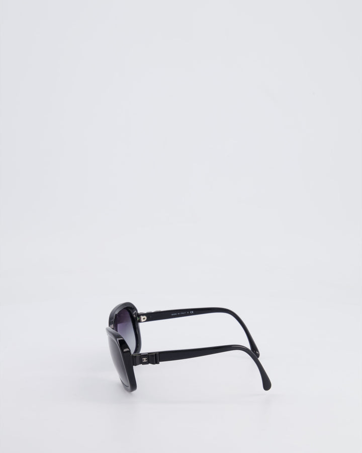 Top Quality Chanel Black 5280 Sunglasses Ombr√© Frame and CC Logo Bow Details