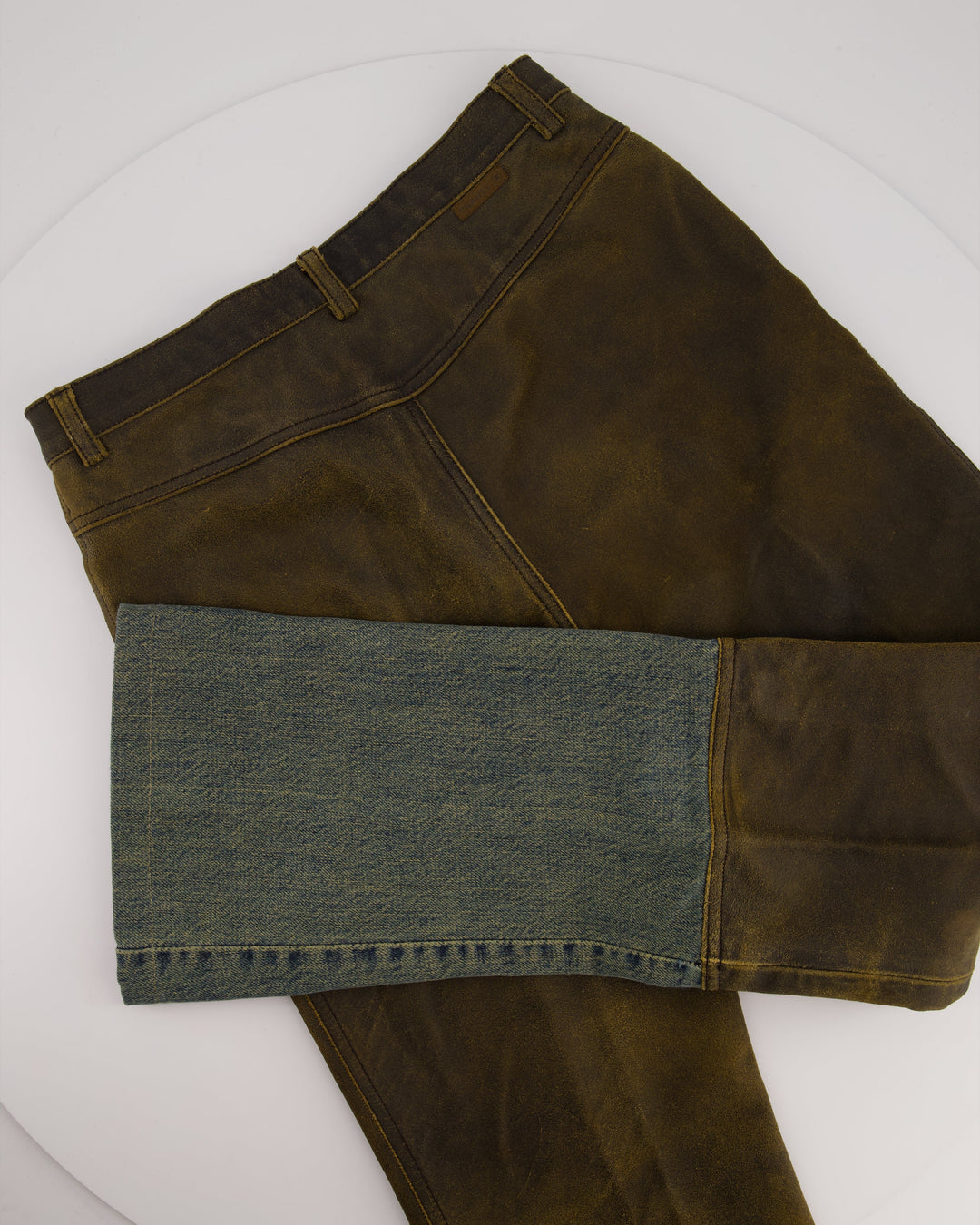 Top Quality Chanel 00/A Brown Panelled Denim Jeans Size FR 38 (UK 10)
