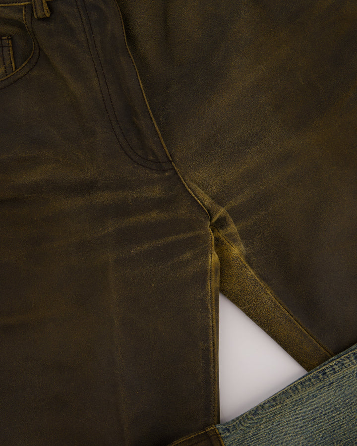 Top Quality Chanel 00/A Brown Panelled Denim Jeans Size FR 38 (UK 10)
