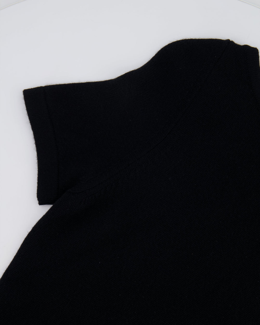 Top Quality Chanel Black Dress with Gold Logo Patch Detail Size FR 42 (UK 14)