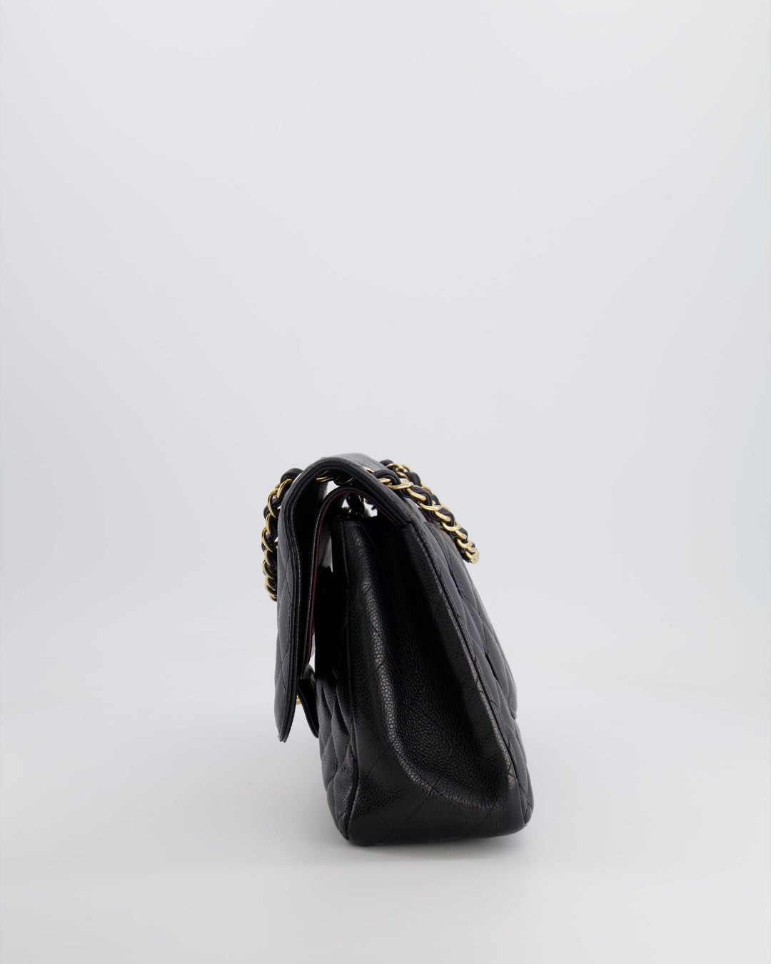 Top Quality Chanel Black Jumbo Classic Double Flap Bag in Caviar Leather with Gold Hardware RRP ¬£9,540