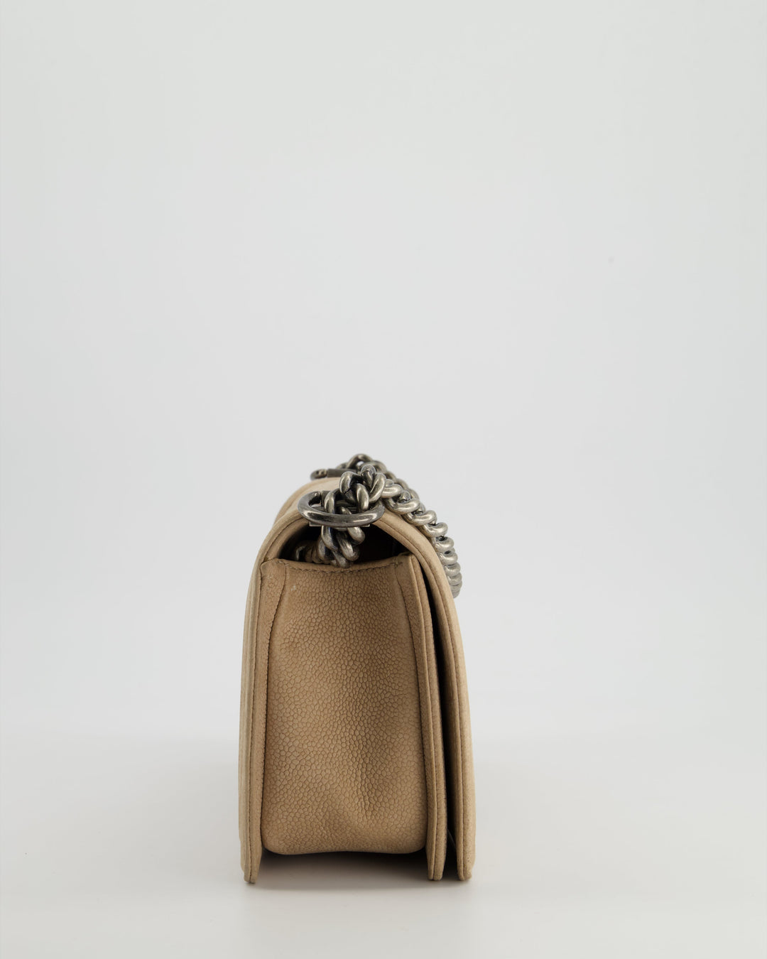 *FIRE PRICE* Top Quality Chanel Medium Beige Boy Bag in Nubuck Leather with Ruthenium Hardware