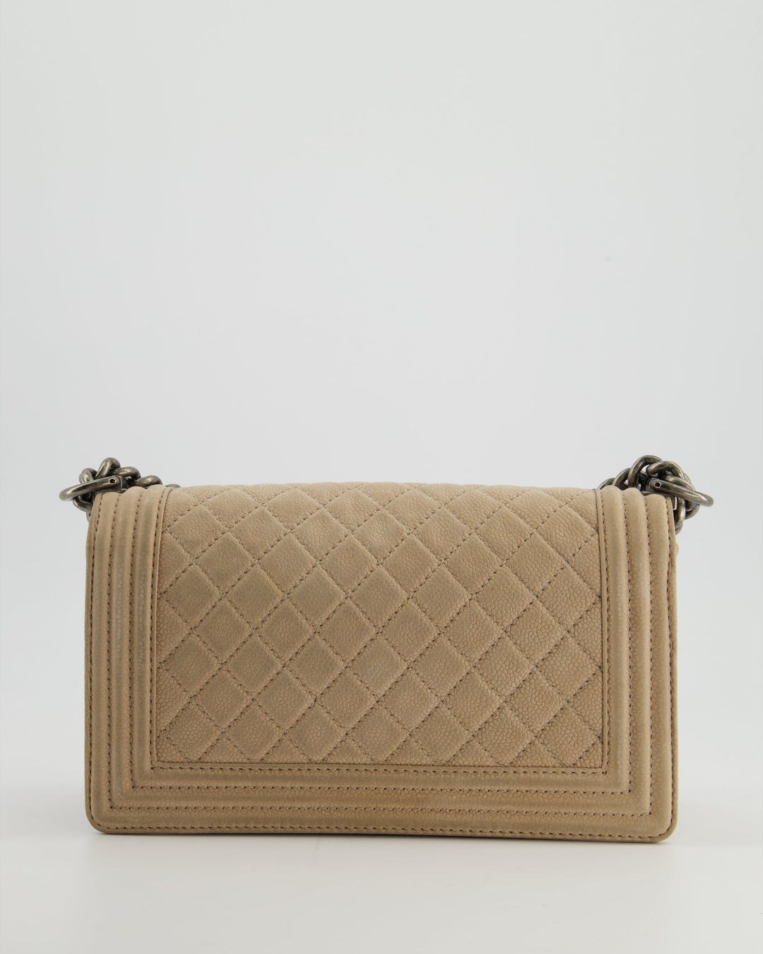 *FIRE PRICE* Top Quality Chanel Medium Beige Boy Bag in Nubuck Leather with Ruthenium Hardware