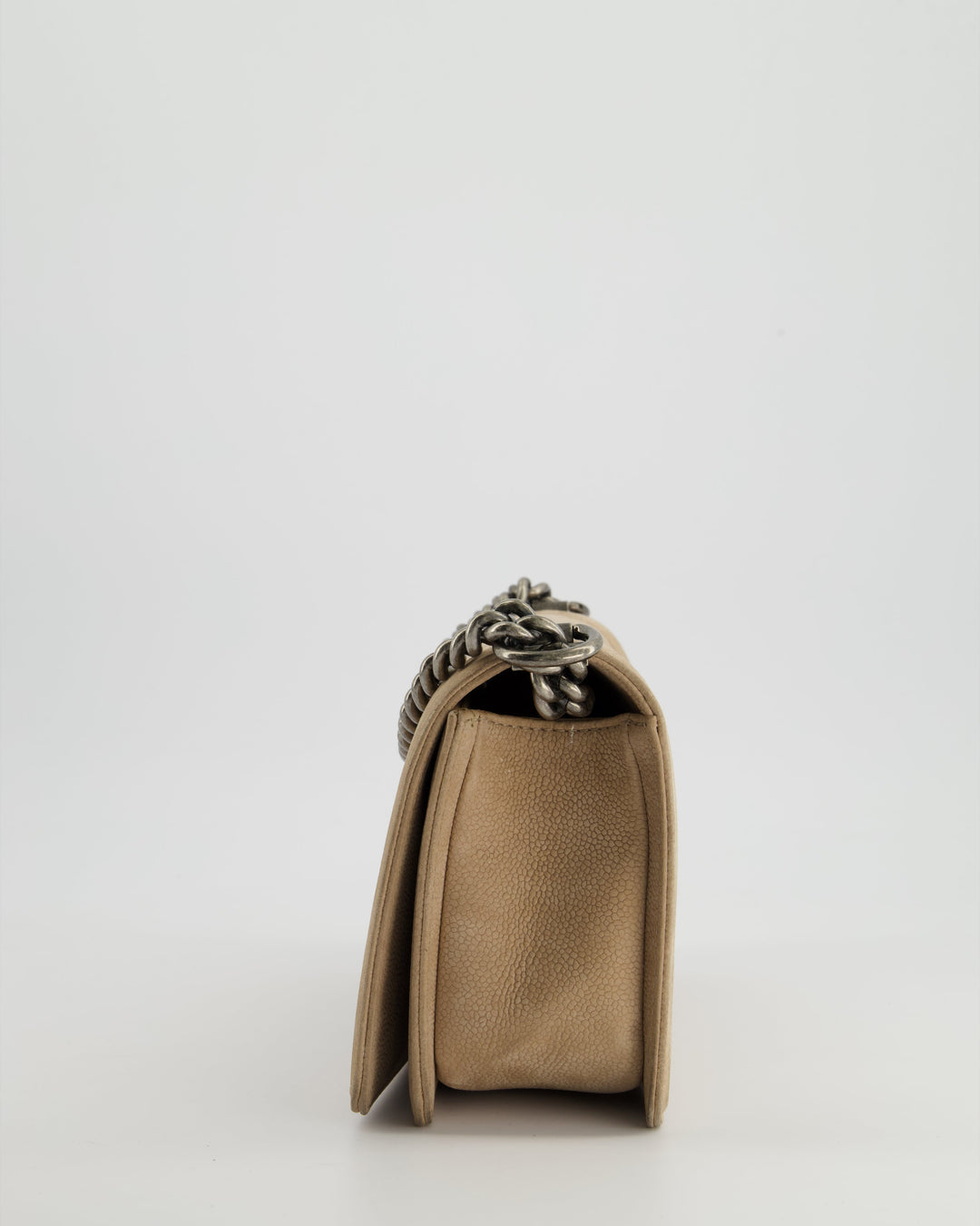 *FIRE PRICE* Top Quality Chanel Medium Beige Boy Bag in Nubuck Leather with Ruthenium Hardware