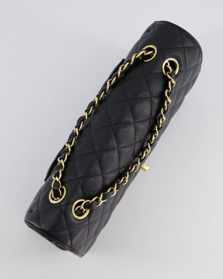 *HOT* Top Quality Chanel Medium Black Classic Double Flap Bag in Caviar Leather with Gold Hardware