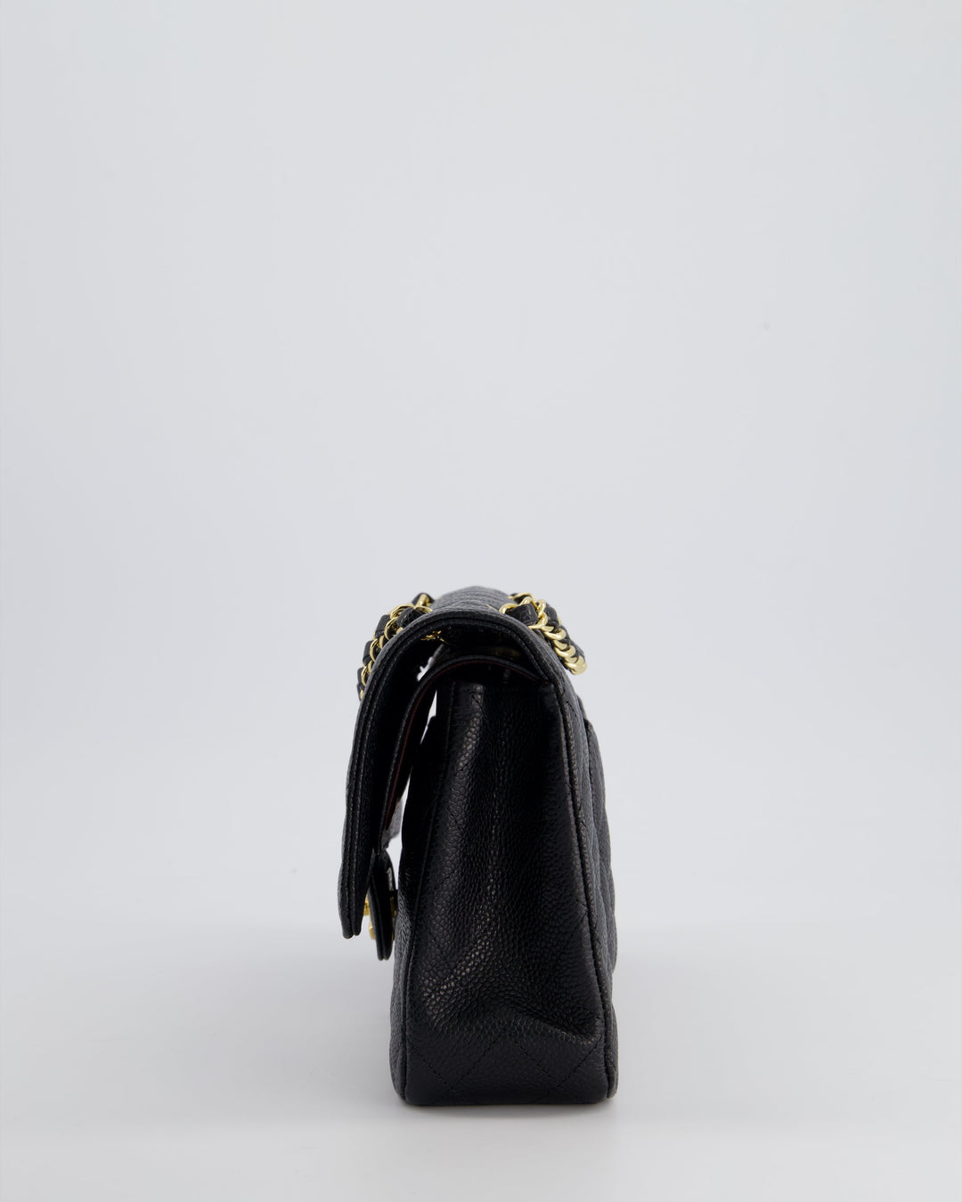*HOT* Top Quality Chanel Medium Black Classic Double Flap Bag in Caviar Leather with Gold Hardware
