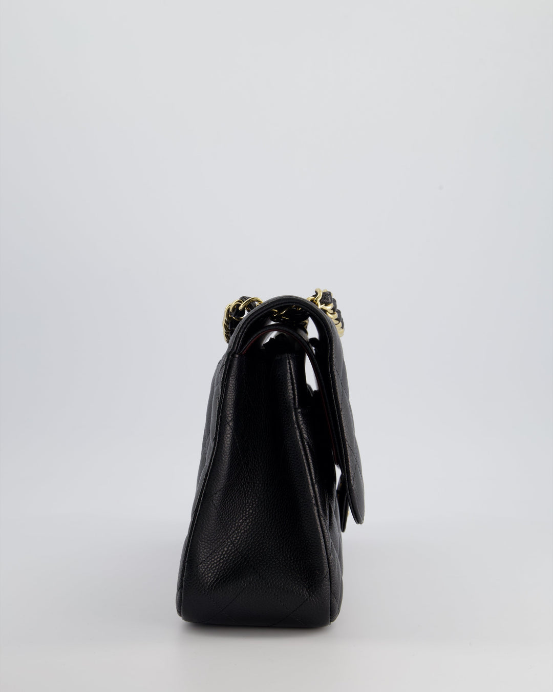 Top Quality Chanel Black Jumbo Classic Double Flap Bag in Caviar Leather with Gold Hardware
