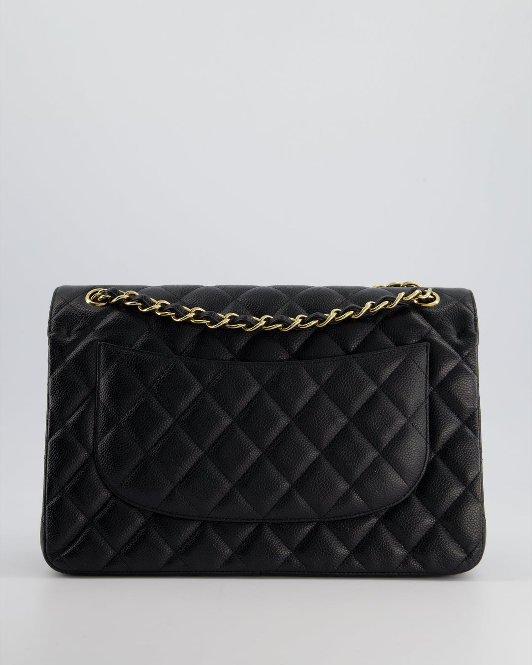 Top Quality Chanel Black Jumbo Classic Double Flap Bag in Caviar Leather with Gold Hardware