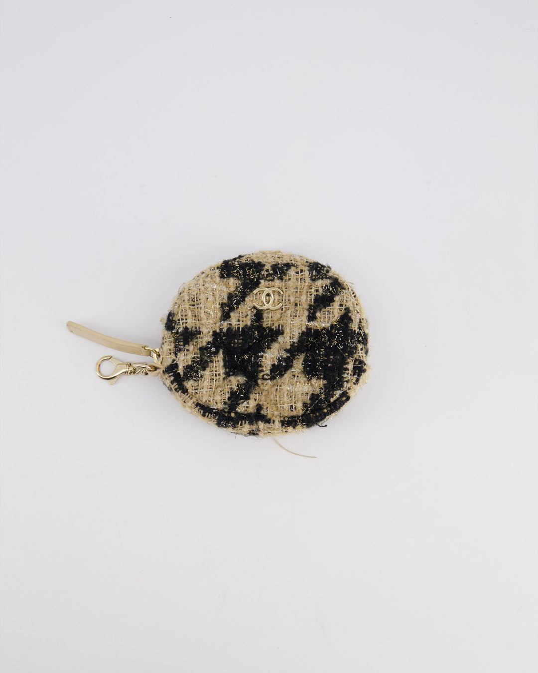 Top Quality Chanel 19/K Beige Lambskin Belt Bag with Tweed Pouch and Champagne Gold Hardware