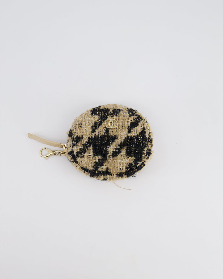 Top Quality Chanel 19/K Beige Lambskin Belt Bag with Tweed Pouch and Champagne Gold Hardware