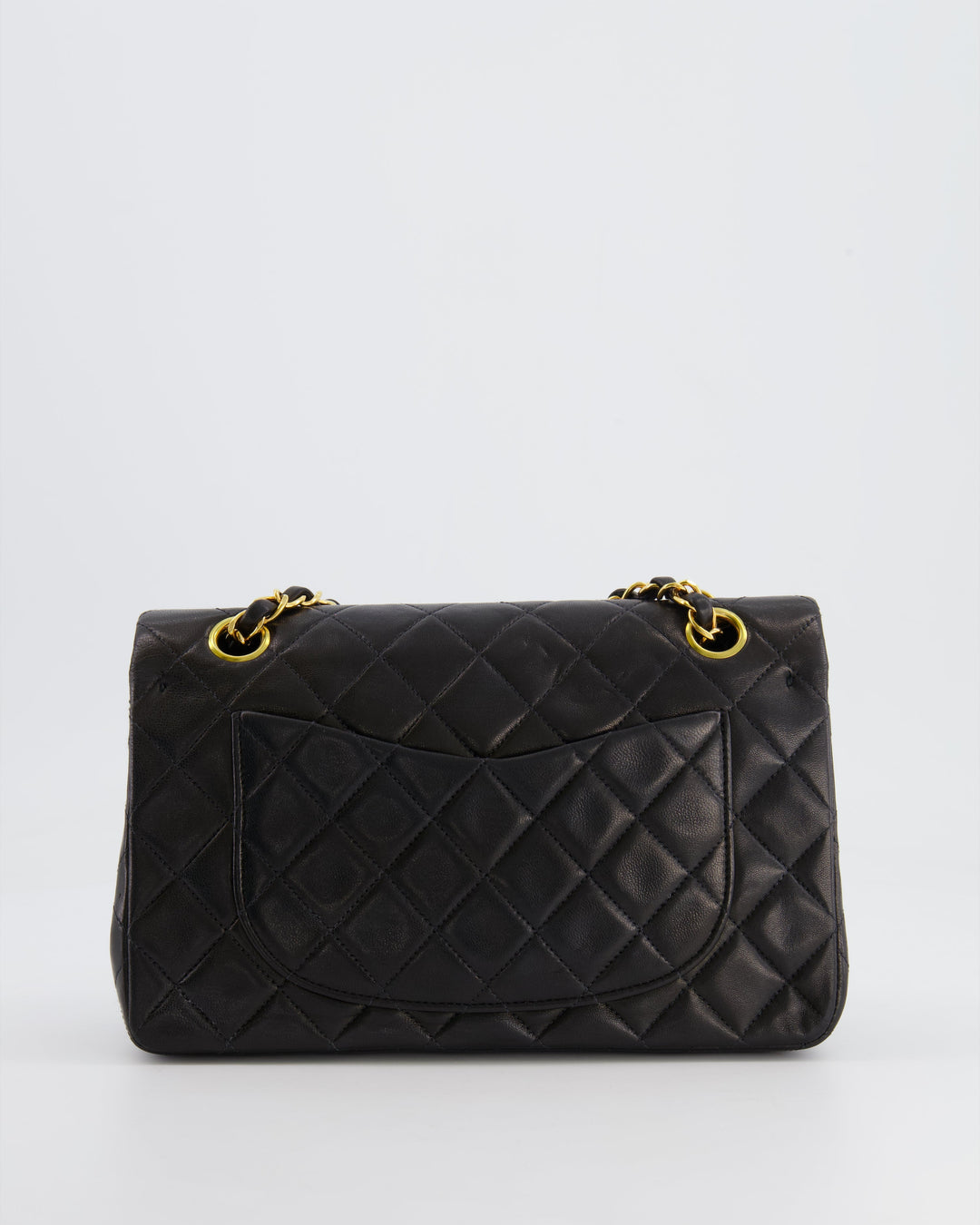 Top Quality Chanel Black Vintage Classic Small Double Flap Bag in Lambskin Leather with 24K Gold Hardware