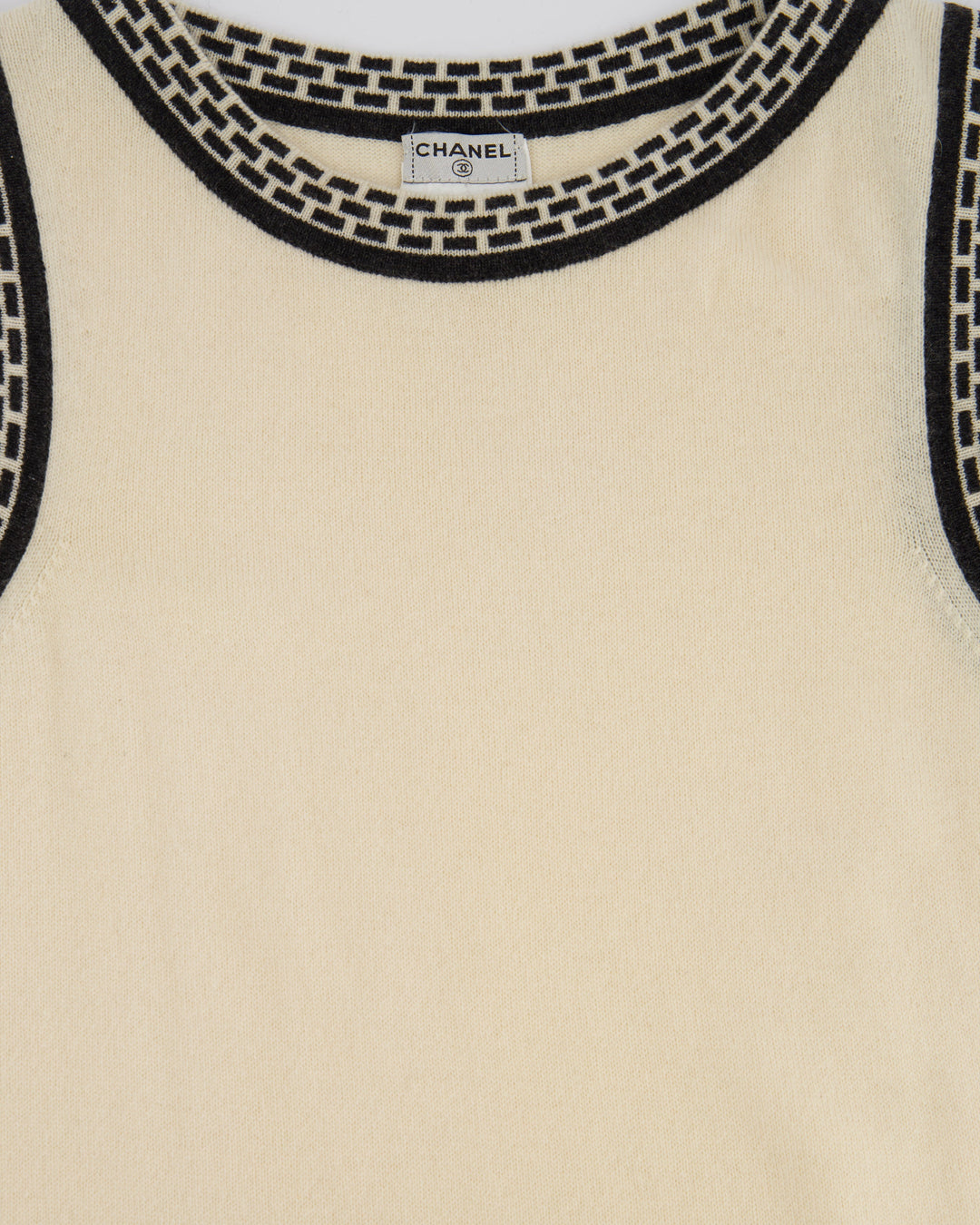 Top Quality Chanel 04A Cashmere Midi Dress and Longline igan Set With Grey Trim Detail FR 36 (UK 8)