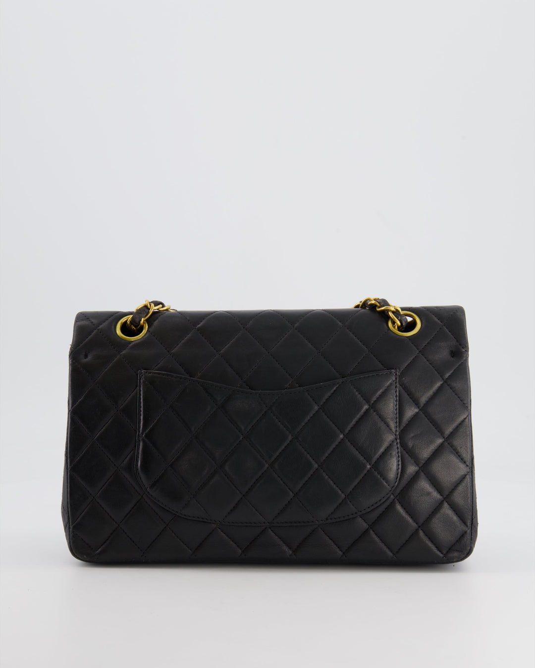 *FIRE PRICE* Top Quality Chanel Vintage Black Medium Classic Double Flap Bag in Lambskin Leather with 24K Gold Hardware