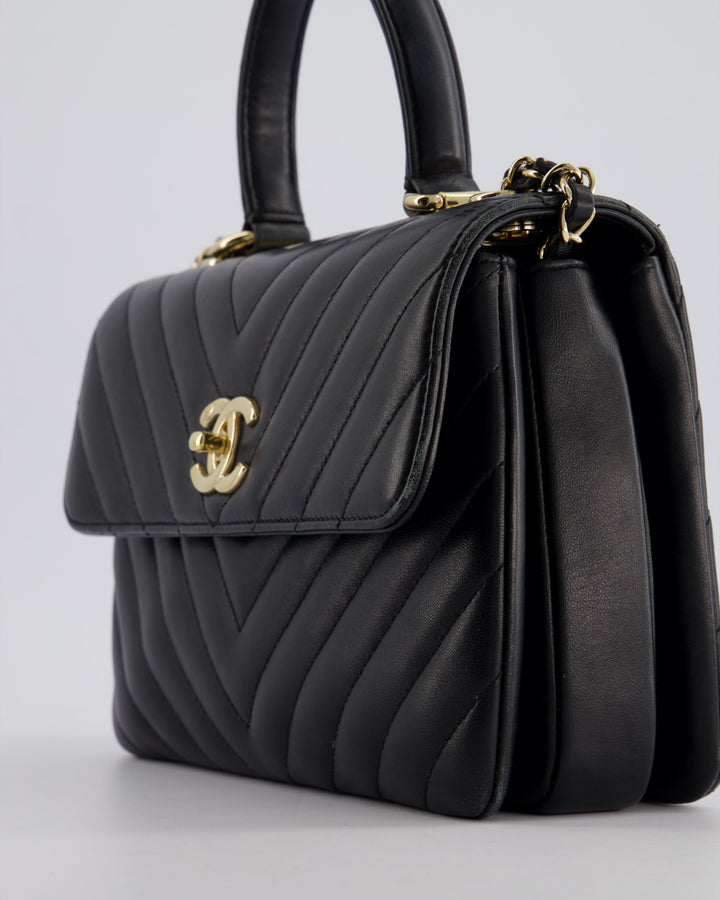 Top Quality Chanel Trendy Black CC Flap Bag in Quilted Lambskin Leather with Gold Hardware