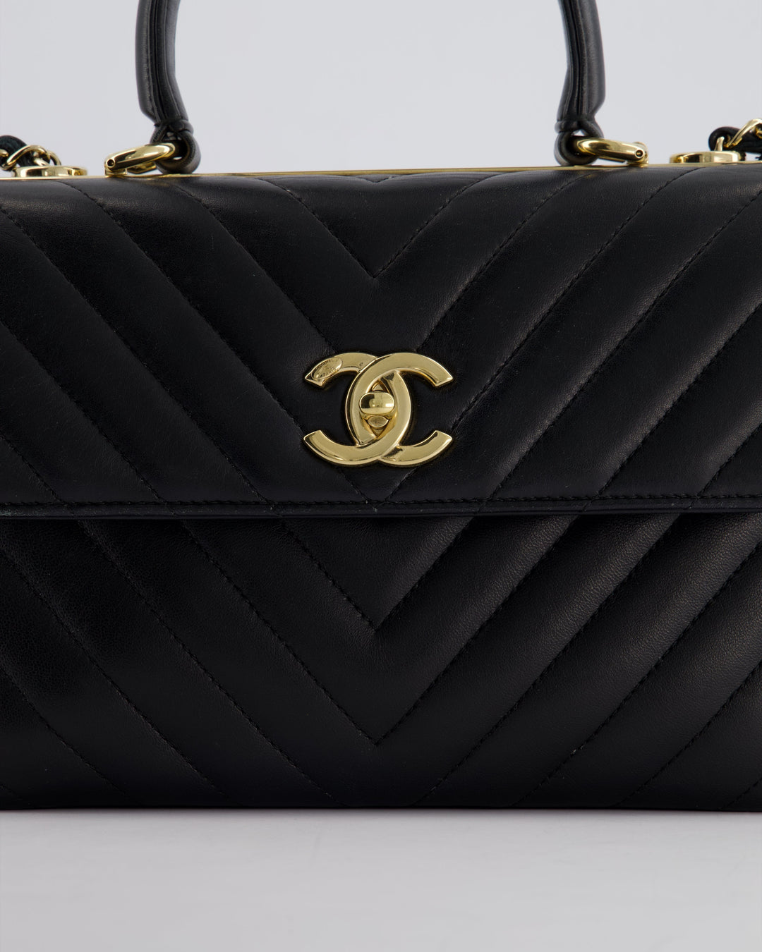 Top Quality Chanel Trendy Black CC Flap Bag in Quilted Lambskin Leather with Gold Hardware