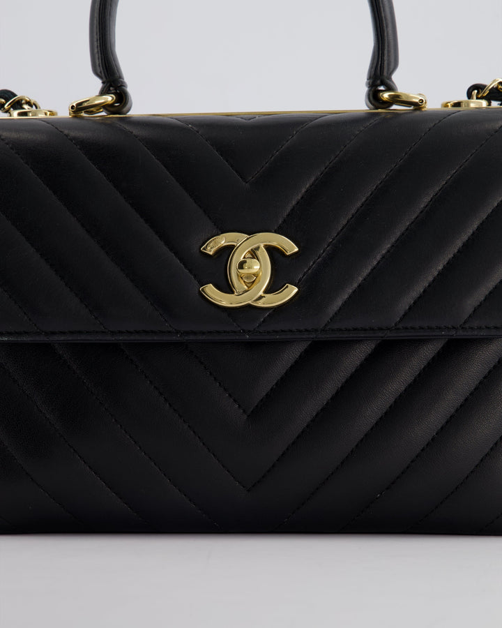 Top Quality Chanel Trendy Black CC Flap Bag in Quilted Lambskin Leather with Gold Hardware