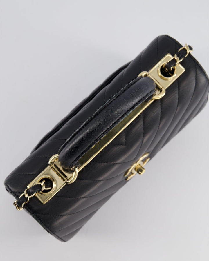 Top Quality Chanel Trendy Black CC Flap Bag in Quilted Lambskin Leather with Gold Hardware