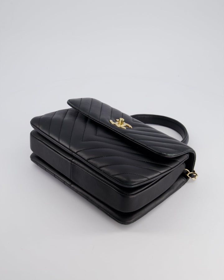 Top Quality Chanel Trendy Black CC Flap Bag in Quilted Lambskin Leather with Gold Hardware