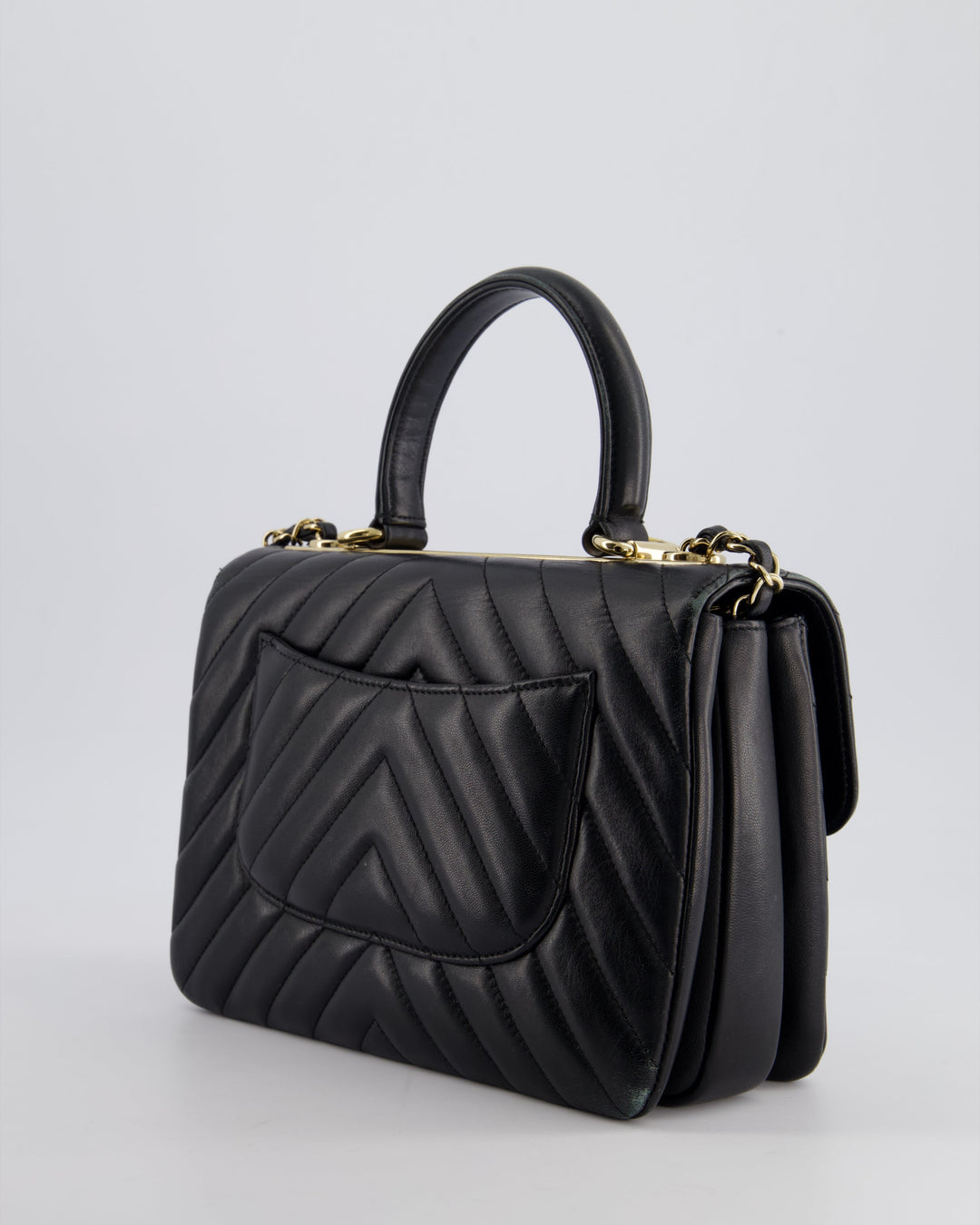 Top Quality Chanel Trendy Black CC Flap Bag in Quilted Lambskin Leather with Gold Hardware