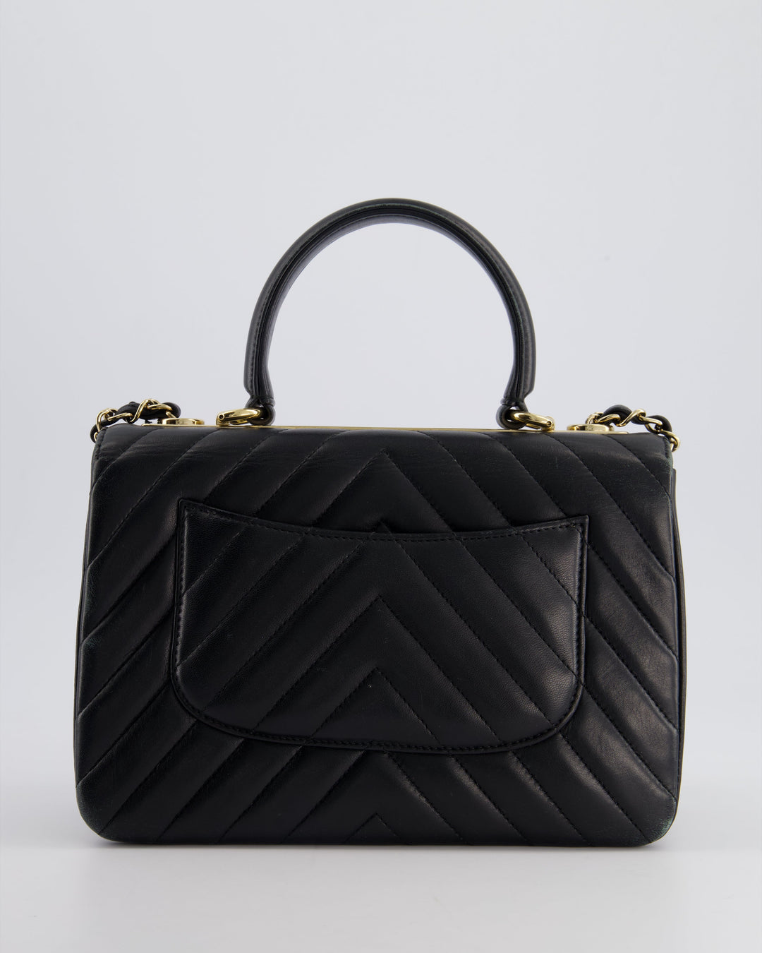 Top Quality Chanel Trendy Black CC Flap Bag in Quilted Lambskin Leather with Gold Hardware