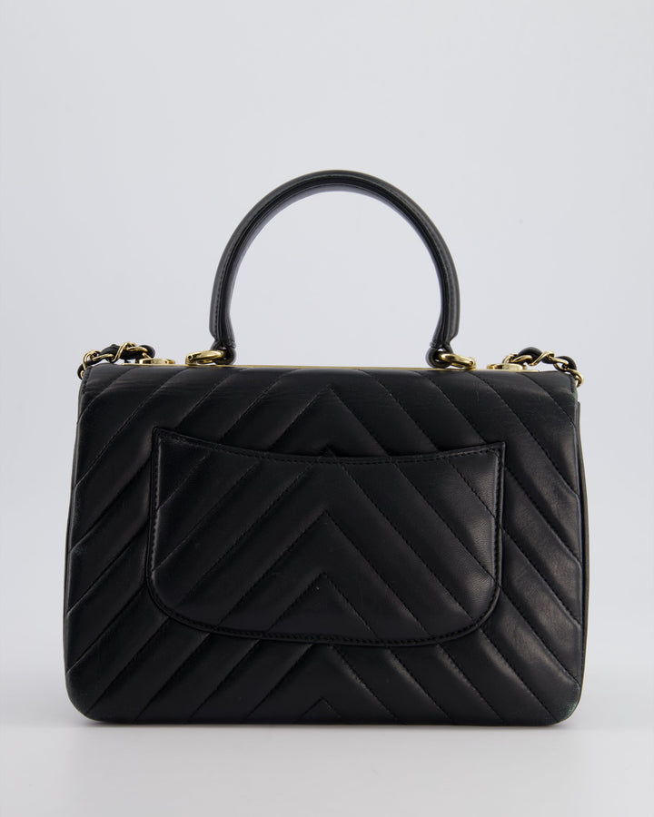 Top Quality Chanel Trendy Black CC Flap Bag in Quilted Lambskin Leather with Gold Hardware
