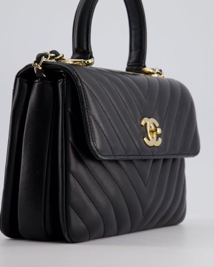 Top Quality Chanel Trendy Black CC Flap Bag in Quilted Lambskin Leather with Gold Hardware