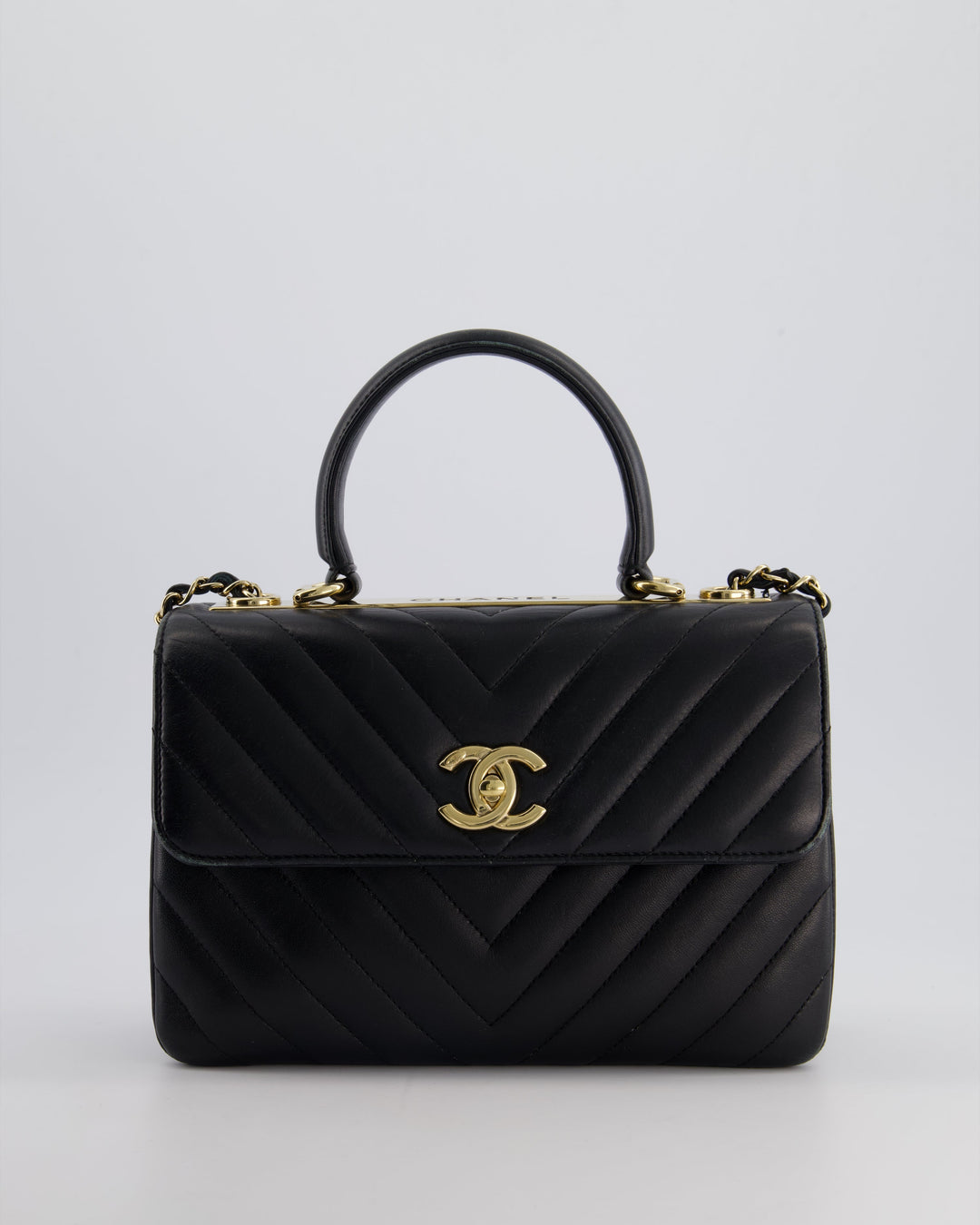 Top Quality Chanel Trendy Black CC Flap Bag in Quilted Lambskin Leather with Gold Hardware