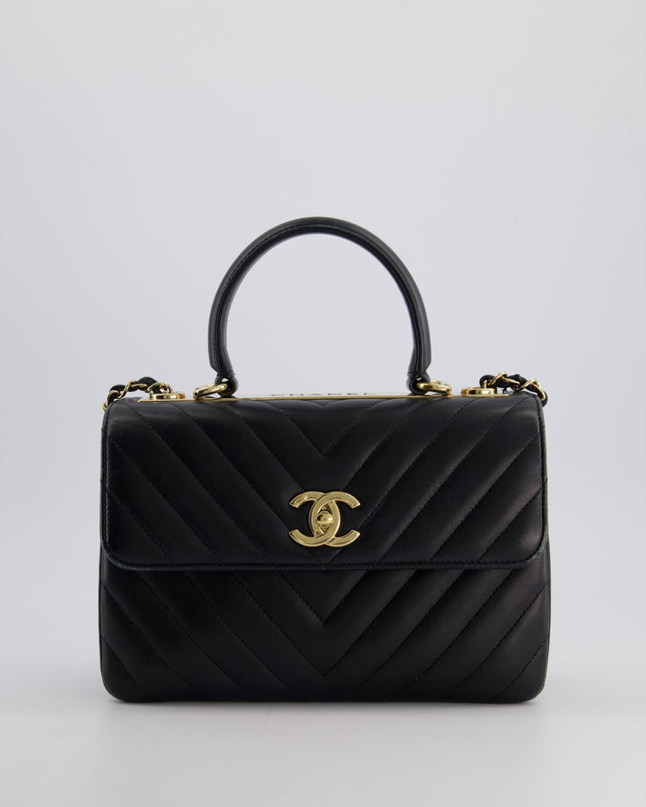 Top Quality Chanel Trendy Black CC Flap Bag in Quilted Lambskin Leather with Gold Hardware