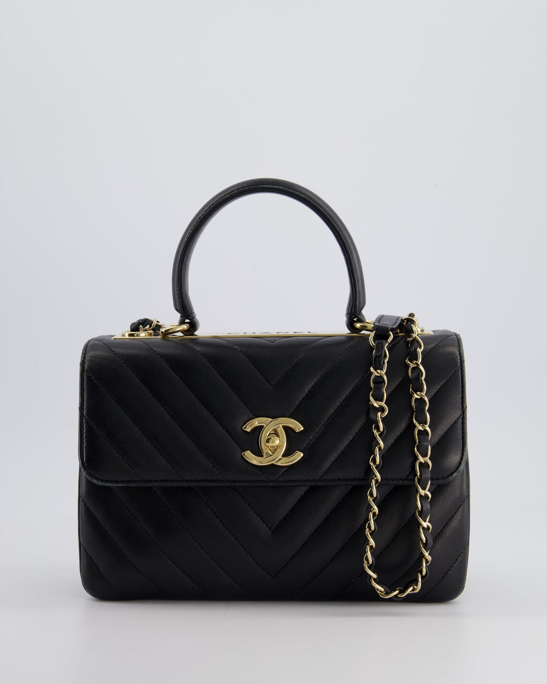 Top Quality Chanel Trendy Black CC Flap Bag in Quilted Lambskin Leather with Gold Hardware