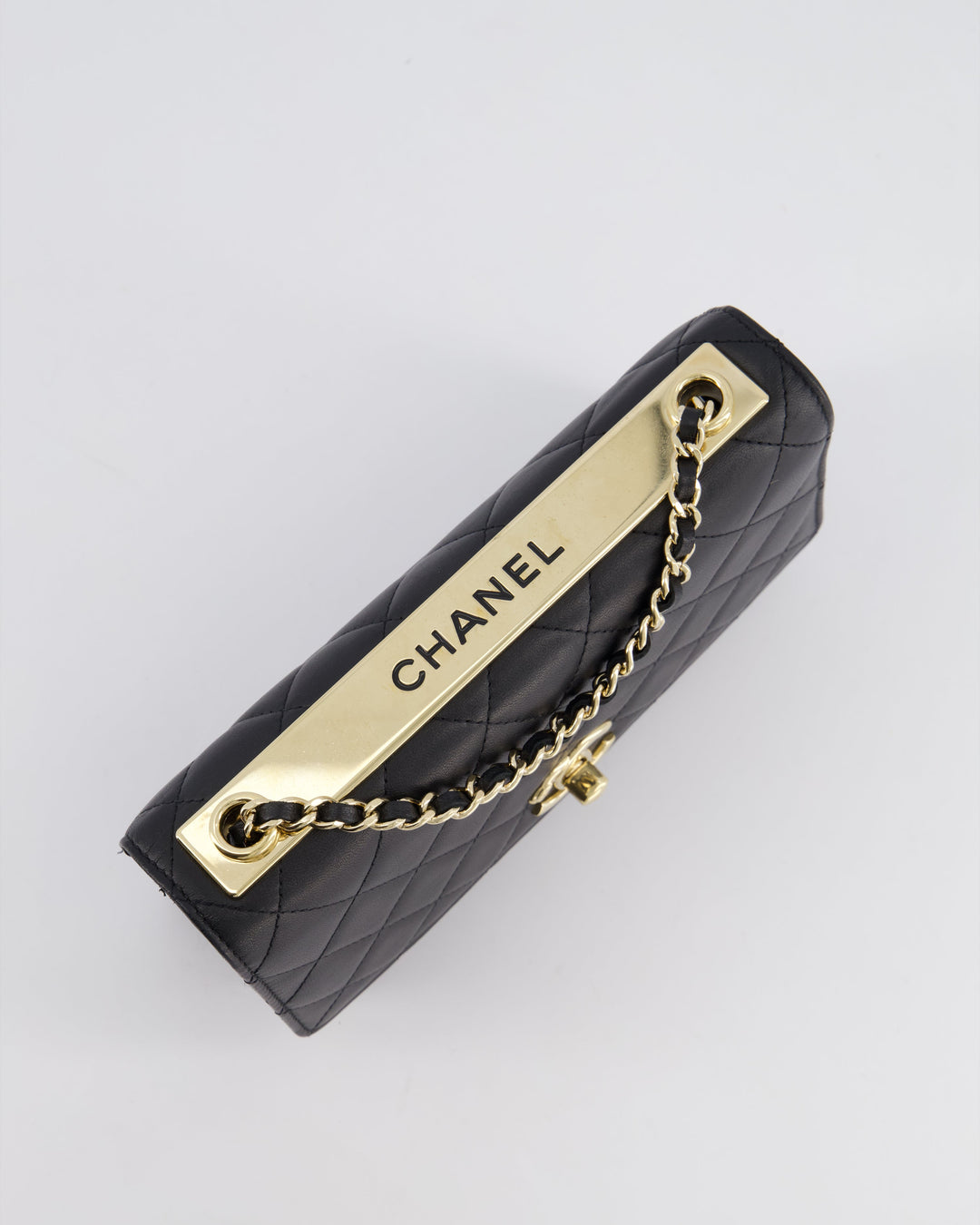 Top Quality Chanel Black Trendy Wallet on Chain Bag in Lambskin Leather with Champagne Gold Hardware