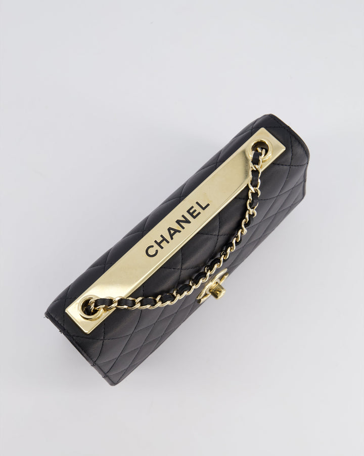 Top Quality Chanel Black Trendy Wallet on Chain Bag in Lambskin Leather with Champagne Gold Hardware