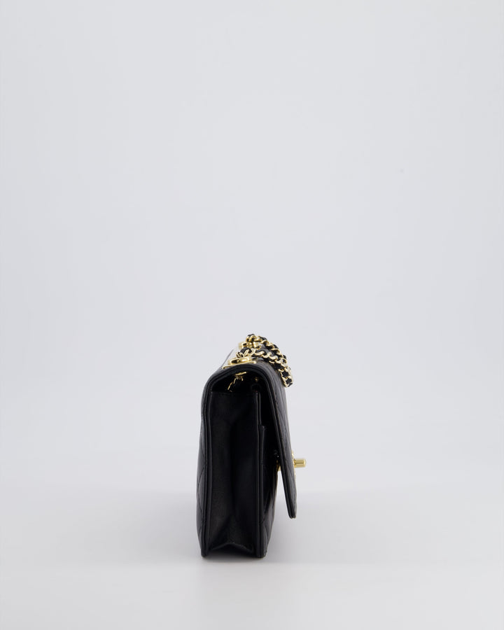 Top Quality Chanel Black Trendy Wallet on Chain Bag in Lambskin Leather with Champagne Gold Hardware