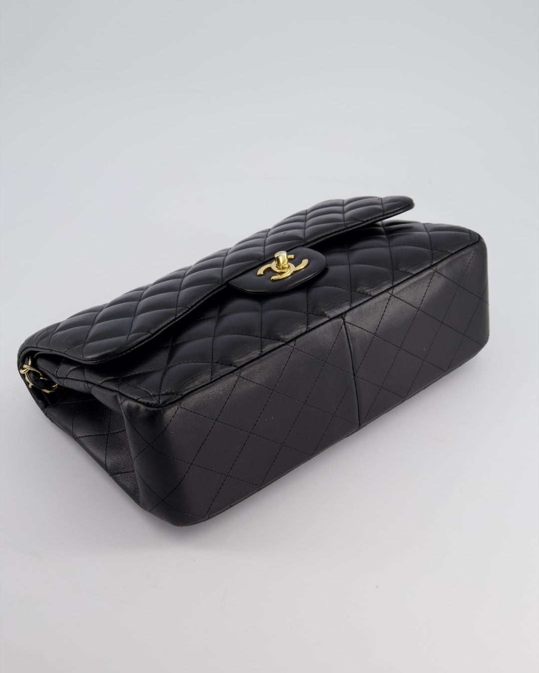 Top Quality Chanel Black Jumbo Classic Double Flap Bag in Lambskin with Gold Hardware Bag