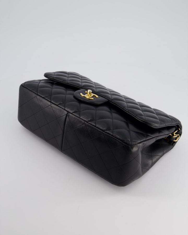 Top Quality Chanel Black Jumbo Classic Double Flap Bag in Lambskin with Gold Hardware Bag