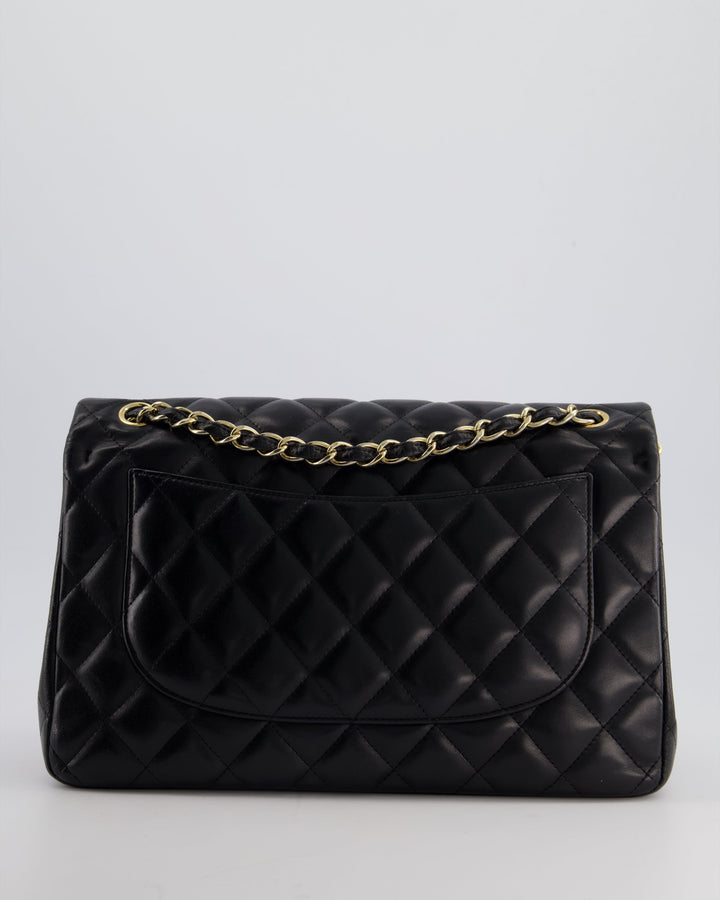 Top Quality Chanel Black Jumbo Classic Double Flap Bag in Lambskin with Gold Hardware Bag