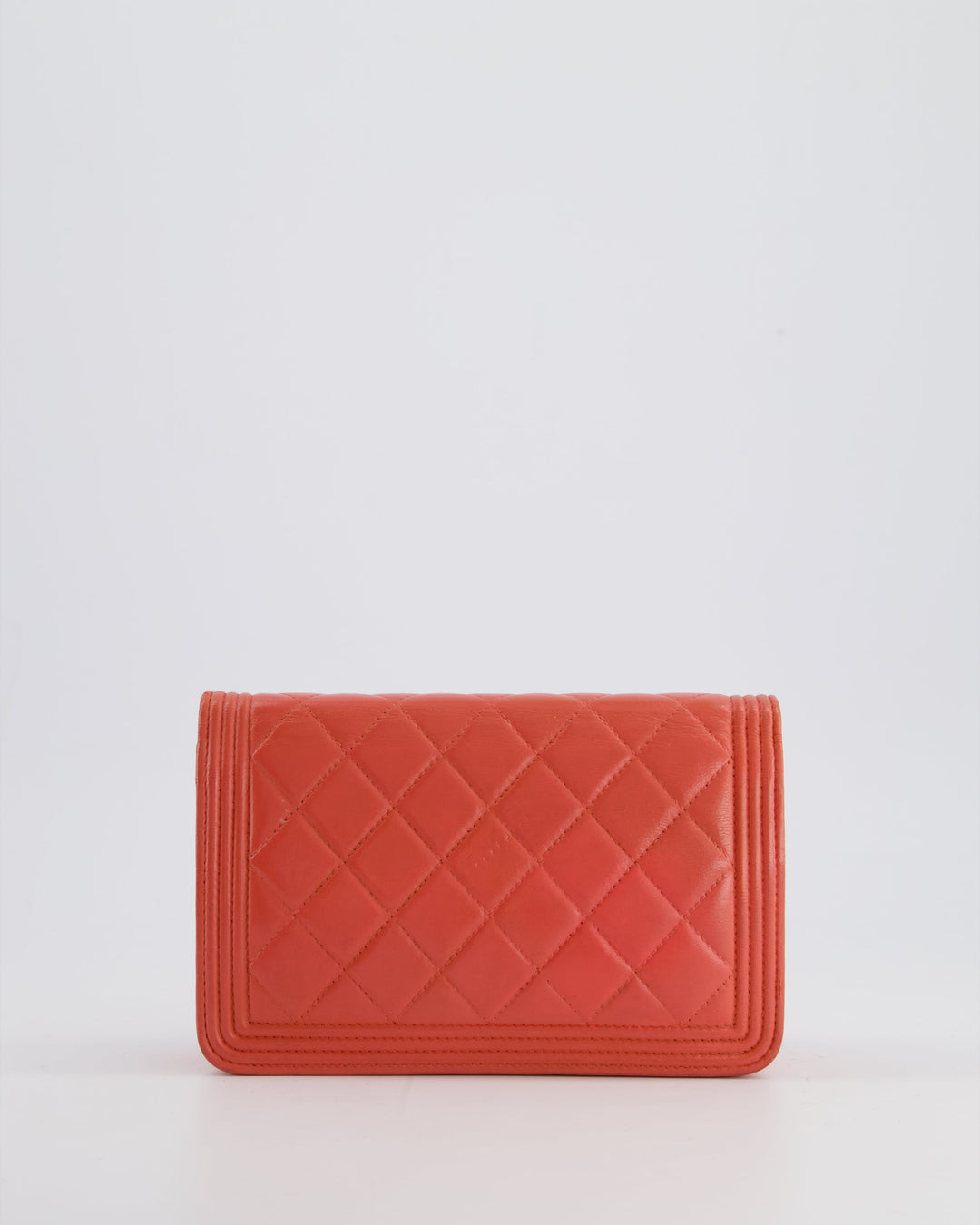 *FIRE PRICE* Top Quality Chanel Coral Boy Wallet On Chain with Champagne Gold Hardware