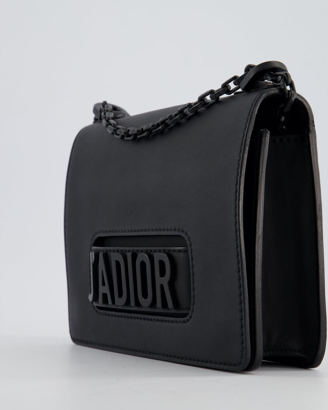 *FIRE PRICE* Christian Dior Black Matte J'ADior Medium Flap Bag in Smooth Calfskin Leather with Black Hardware